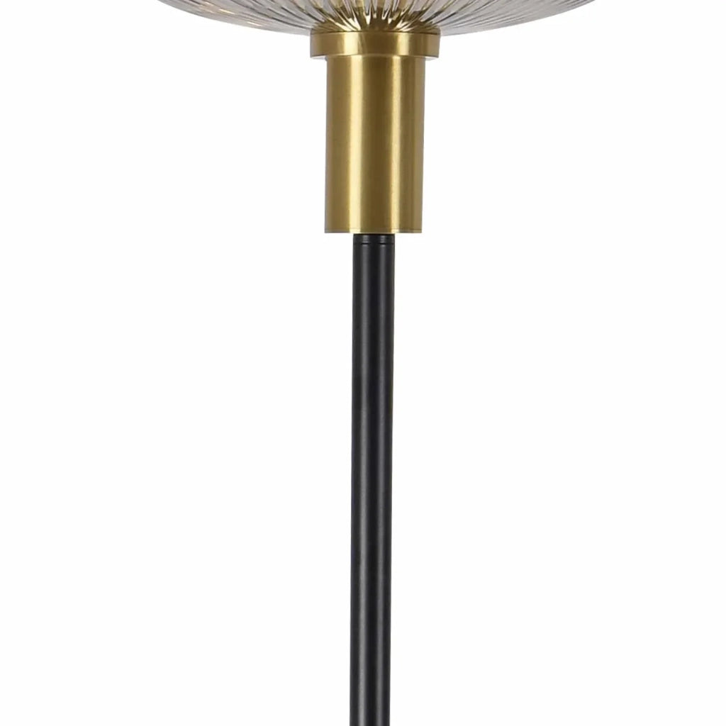 LÚZETE - LÁMPARA DE PIE TULIPA FUMÉ SPECCHIATO 160 CM E27 SHELBY