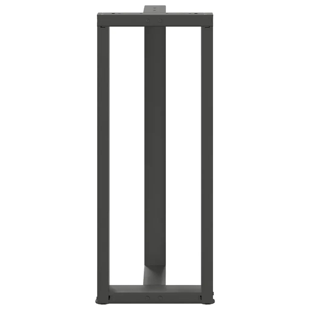 Gambe per tavolo da bar a forma di T 2 pz | Piede del tavolo Antracite 40x35x(100-101) cm Acciaio