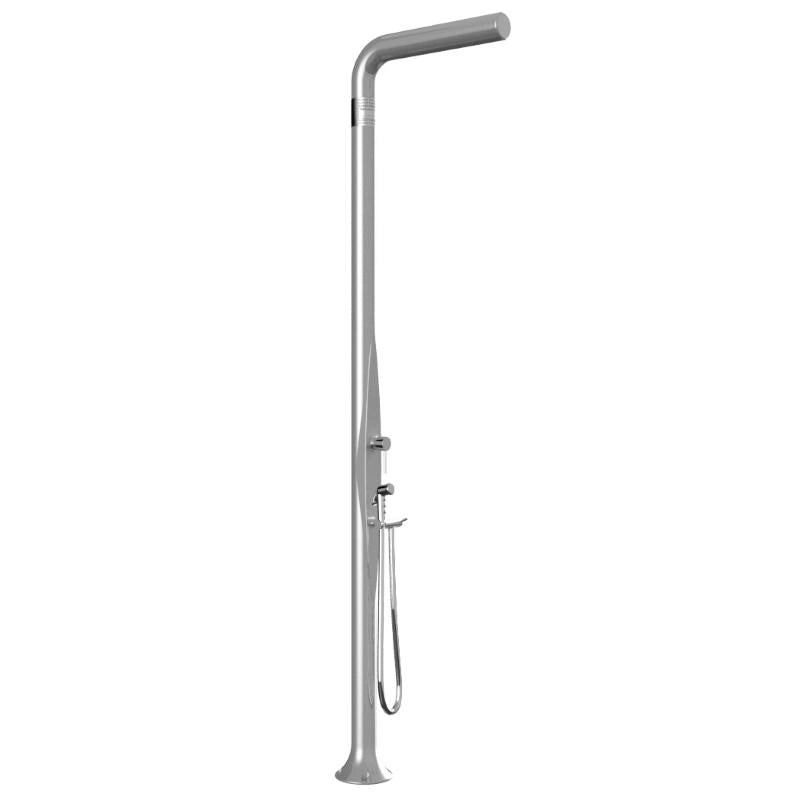 Doccia Tradizionale In Polietilene Funny Yang Top Line Con Doccetta E Miscelatore Colore Argento Cv-T245-Tl/1300