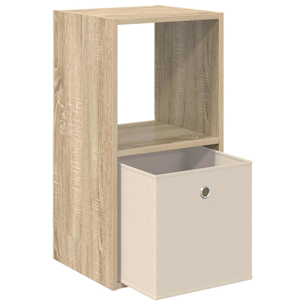 Comodino con cassetto 2 pcs Rovere Sonoma 35 x 32 x 68,5 cm