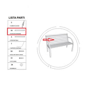 ZZ-STECCA STANDAR X  PANCHINA VIALE  PZ 0,0