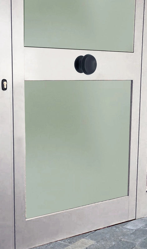 Pomolo fisso per porta SAGUATTI 166/80ZB in alluminio nero opaco