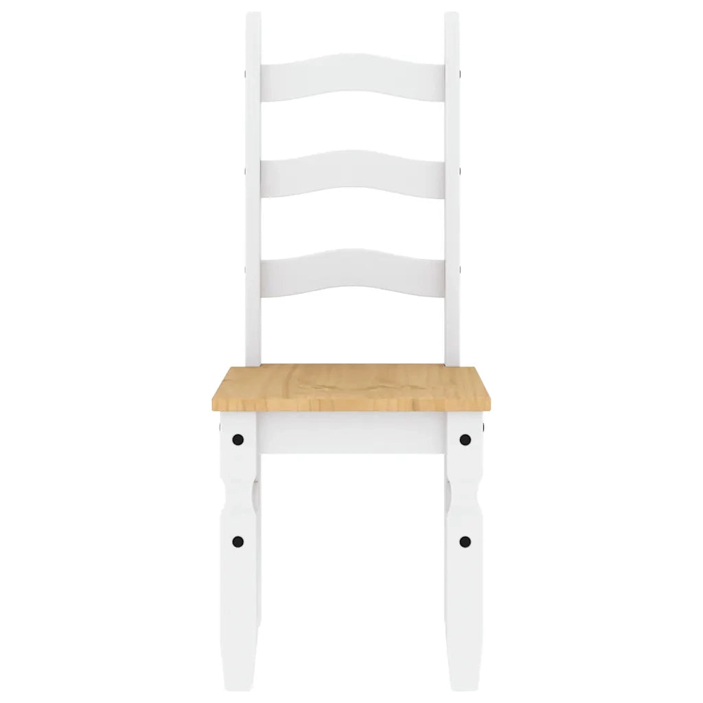 Set da Pranzo 3 pz PANAMA Bianco in Legno Massello di Pino 3345196