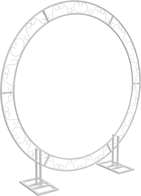 Decorazione di matrimonio - Rond - Cornice per sfondo - Arcobaleno di rose - Arcobaleno - Accessori di decorazione - Bianco