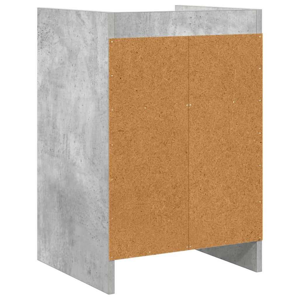 Comodini Grigio Cemento 40 x 36 x 60 cm Legno ingegnerizzato 8011041