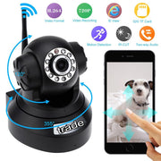 Trade Shop - Telecamera Di Sorveglianza Ip Cam Hd 720p Wireless Led Ir Lan Motorizzata Wifi -