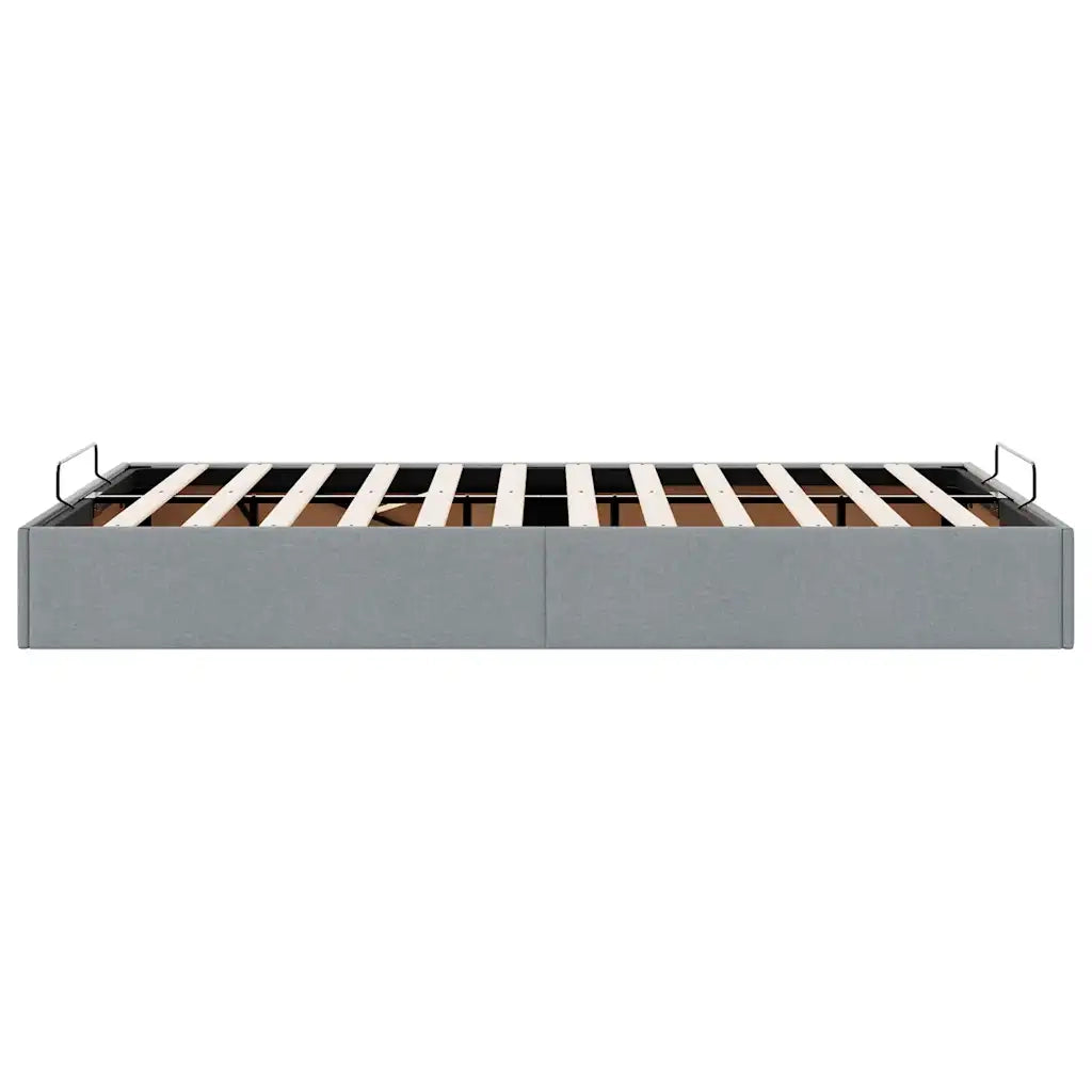 Struttura Letto Pouf senza Materasso-Giroletto con contenitore 120x200 cm in Tessuto 669655