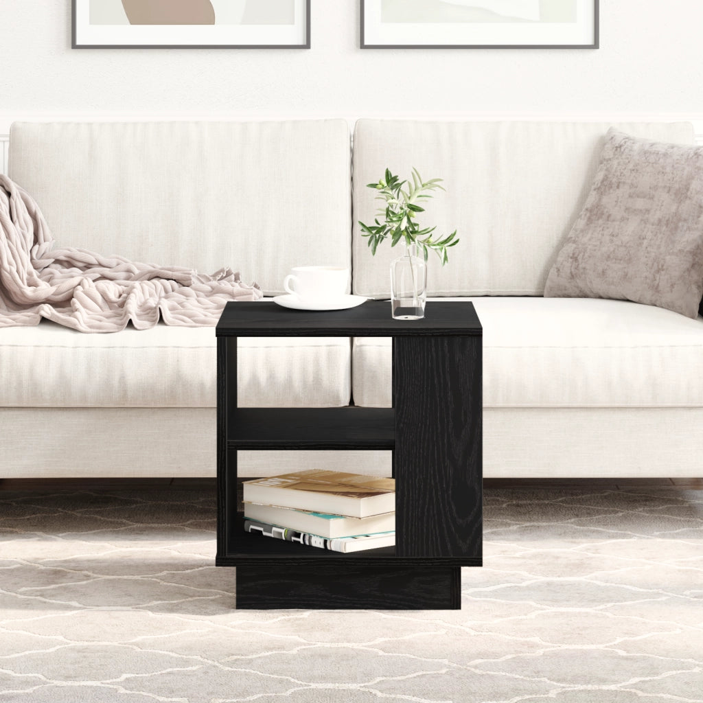 Tavolino da caffÃ¨  Nero Rovere 40x40x43 cm in Legno ingegnerizzato