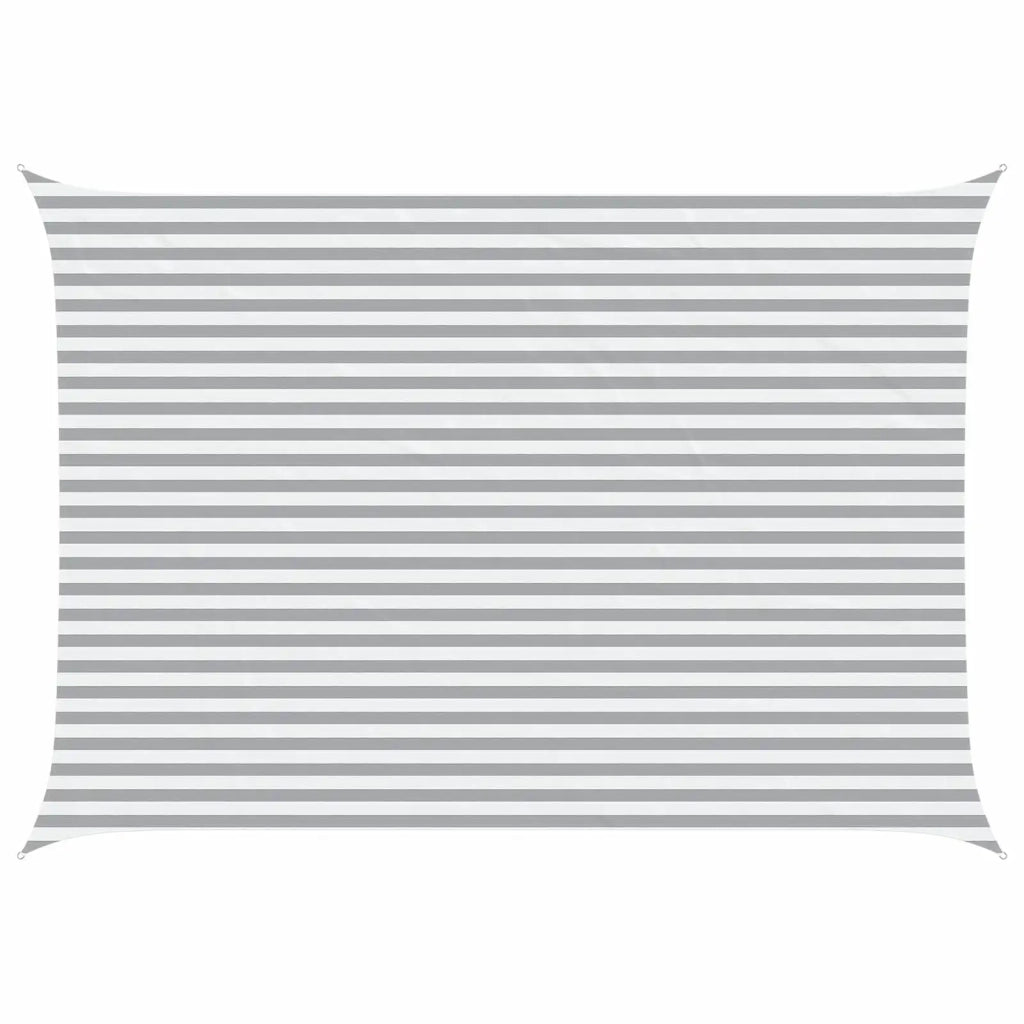 Vela da ombra solare Grigio chiaro e bianco 5 × 3,5 m 42031129