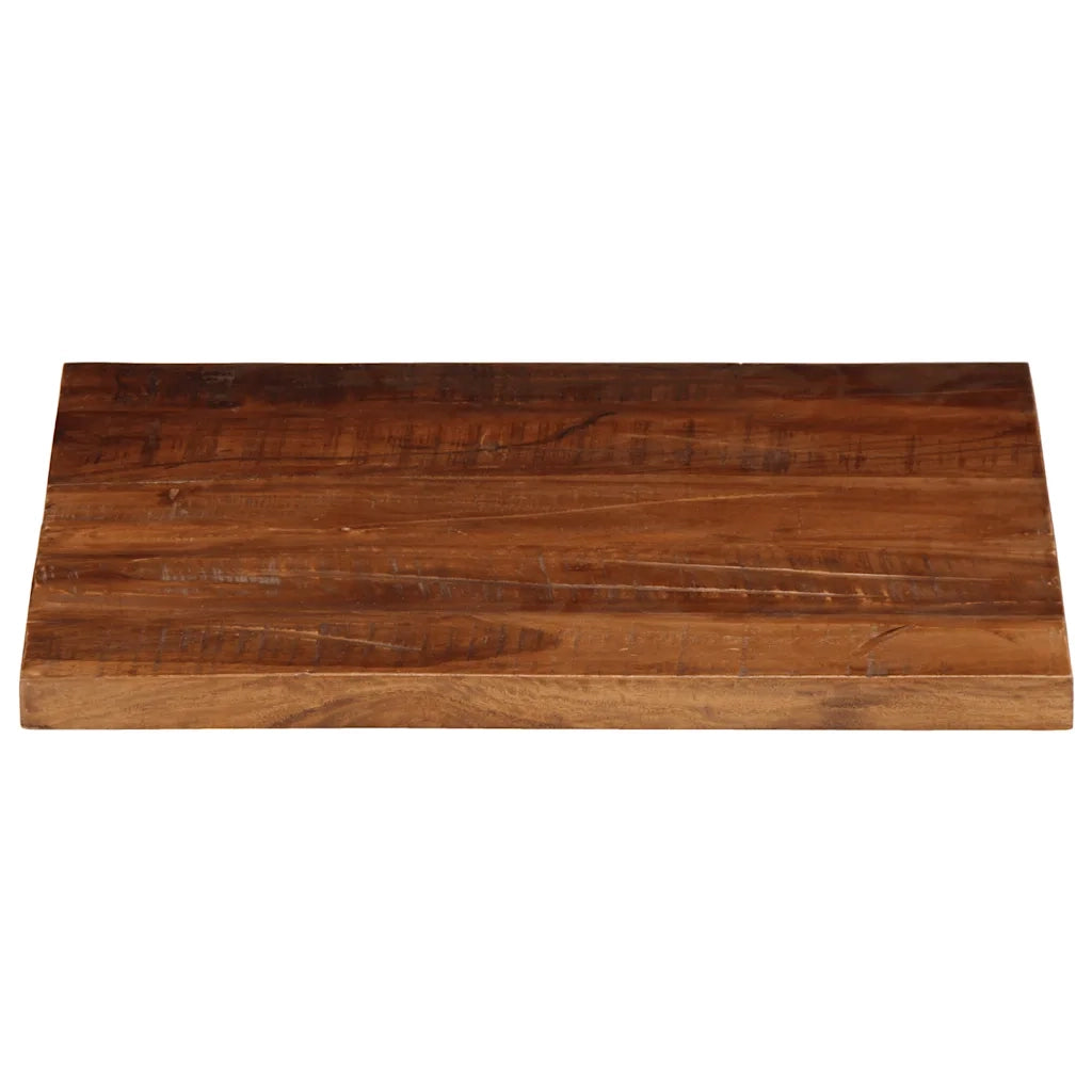 Piano Tavolo 60x60x2,5 cm Quadrato Legno Massello di Recupero 371195