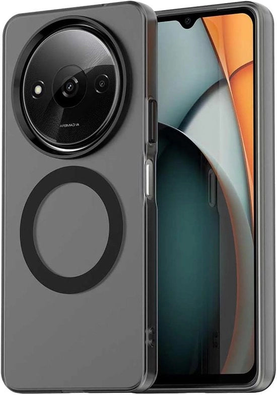 Hoes Magnetico per Xiaomi Redmi A3 e Poco C61 - Resistente agli urti e alle abrasioni - Elegant e colorato - Nero