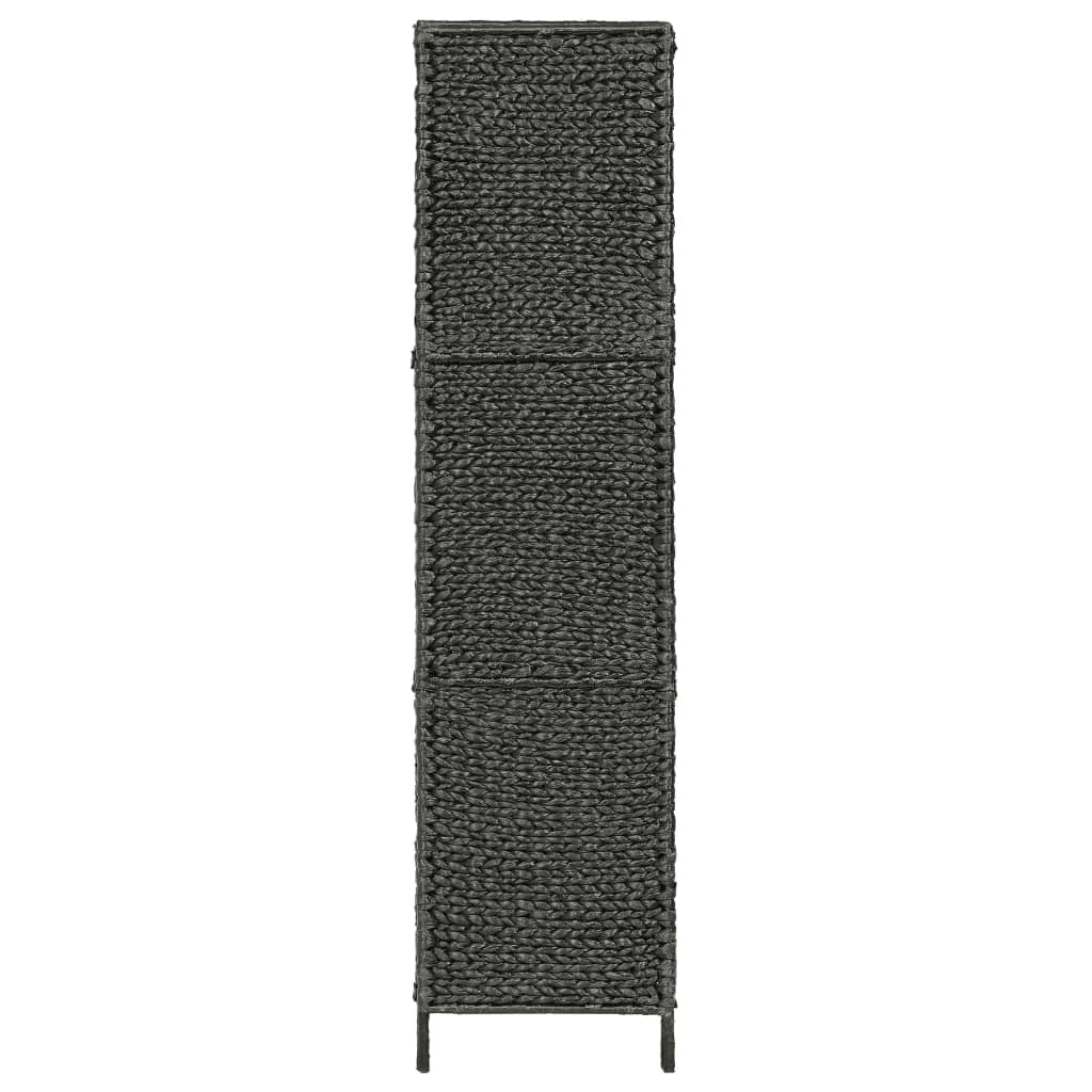 Parete divisoria divisorio mobile decorativo 5 pannelli nero 193x160 cm giacinto d'acqua 0802080