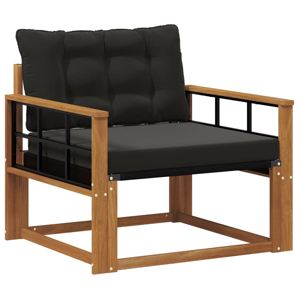 Set di divani da esterno-Sofa da giardino Legno di Acacia Massello e Textilene 554514