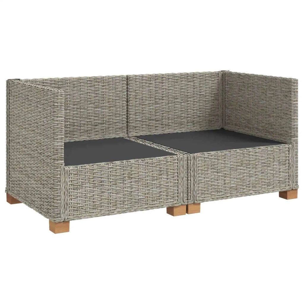2 pz Set Lounge in Rattan con Cuscini GENDT Rattan naturale 3429857