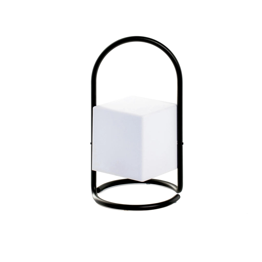 Lampada Da Esterno Led Lanterna Impermeabile Resistente Design Moderno Tavolo Arredo Giardino Luce Colore Bianco Caldo/Freddo Struttura Metallo Antiruggine Certificata RoHS Trasportabile Iksan