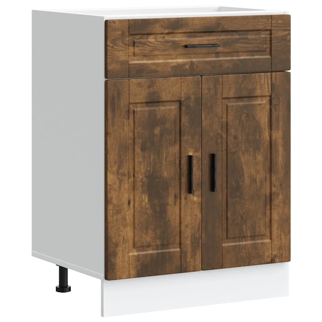 Base da Cucina-Mobile Base da Cucina Porto Rovere Fumo in Legno Multistrato 271004