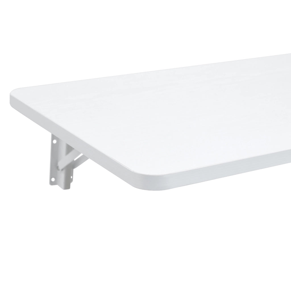 Scrivania pieghevole multifunzionale a parete in MDF con supporto metallico, per lavanderia e cucina, bianco