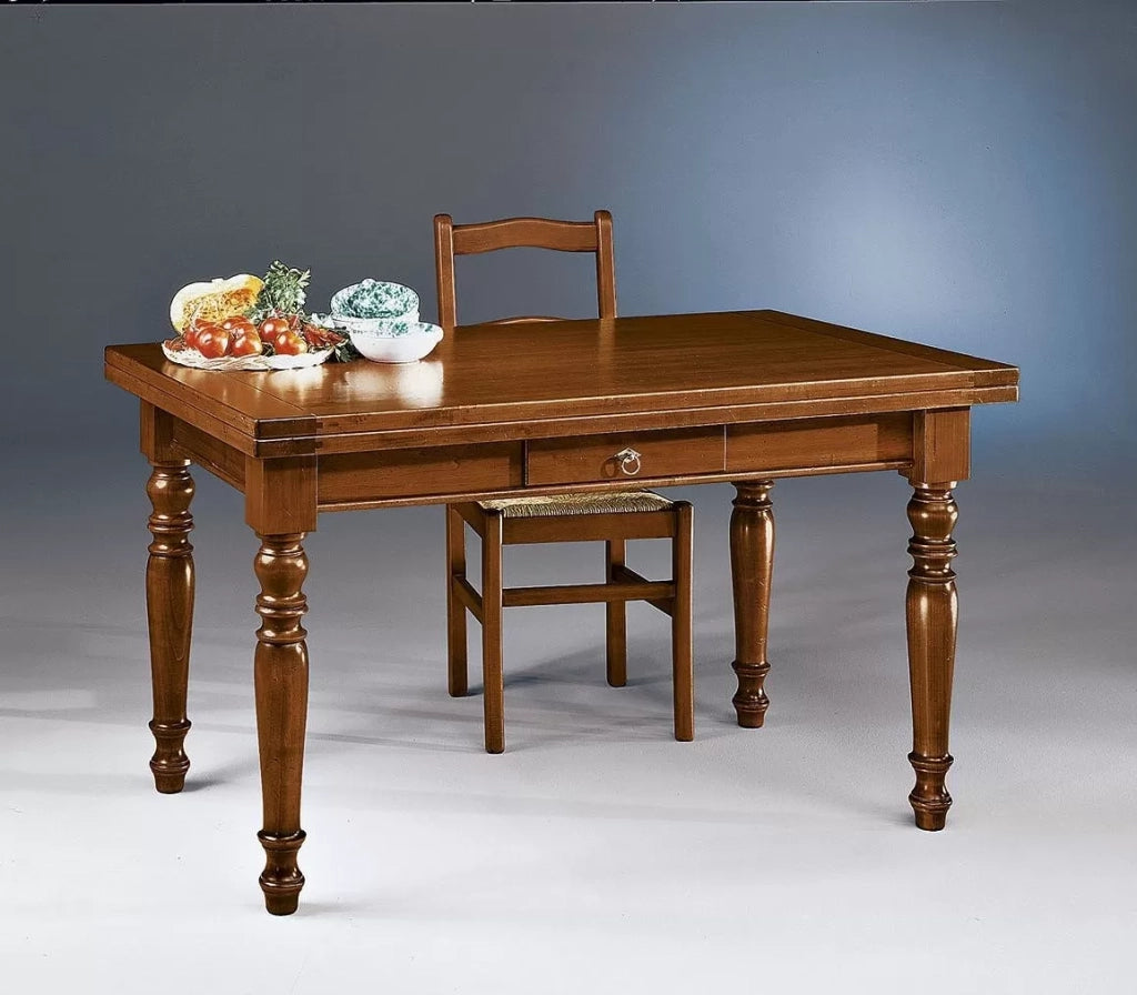 Tavolo allungabile legno massello l.140 p.80 h.78 - Mobili 2G