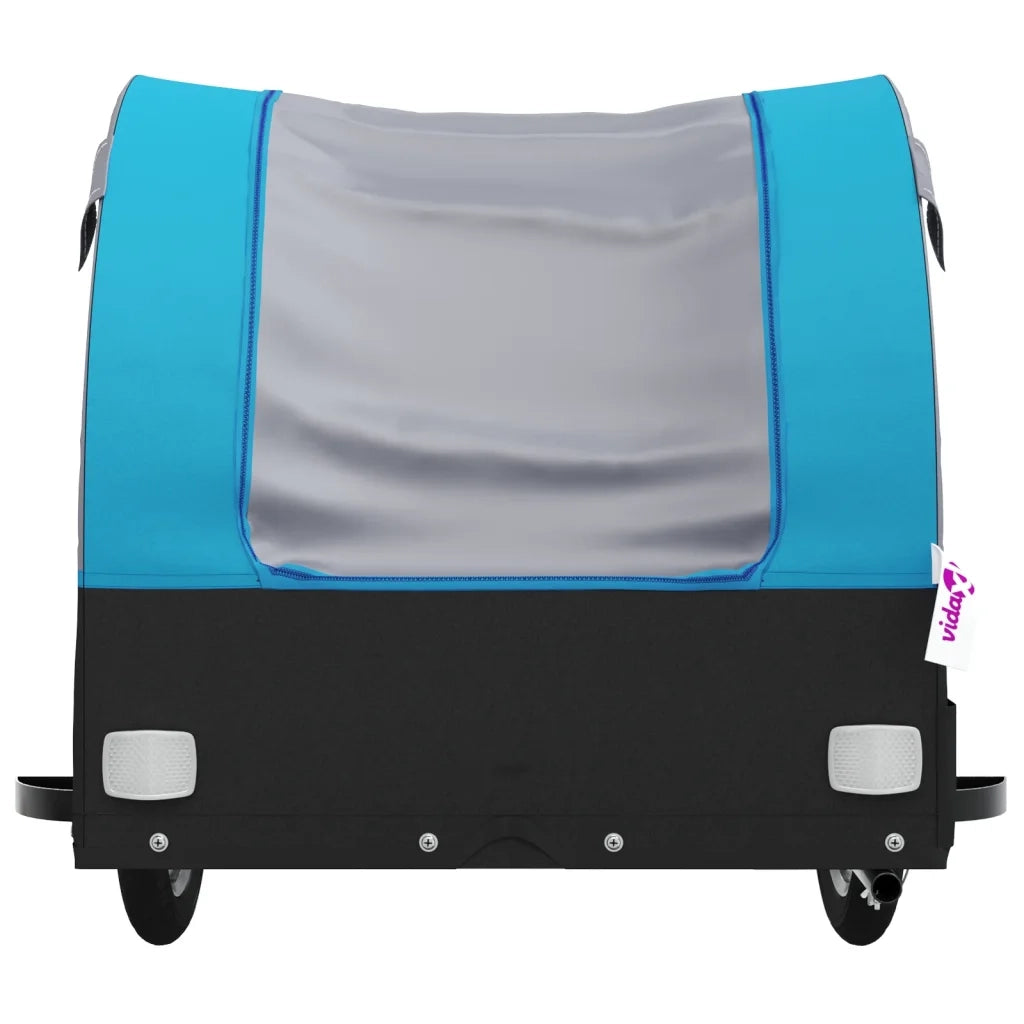 Rimorchio da Bici Nero e Blu 45 kg in Ferro CFW4151555