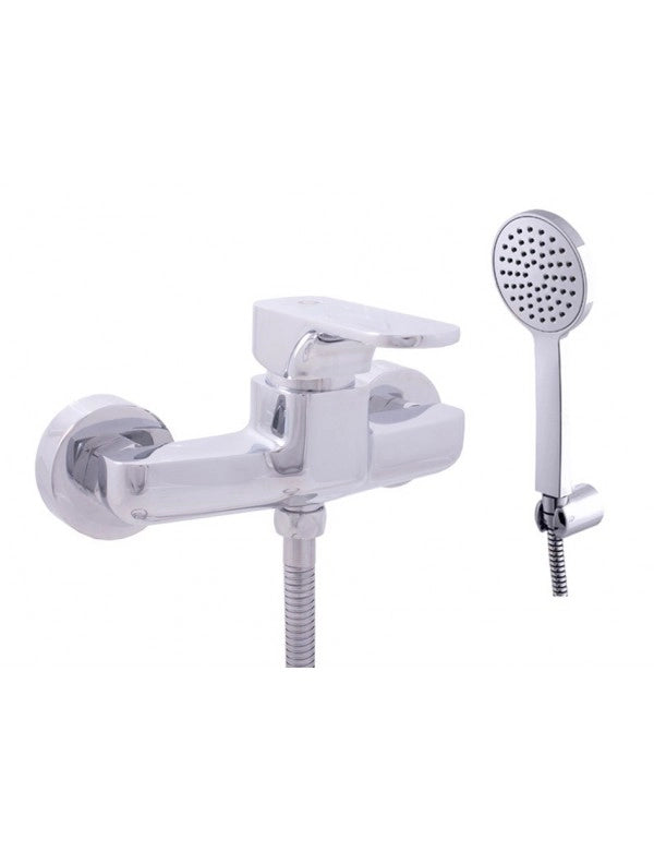 YUKON miscelatore doccia con doccetta in ottone cromato