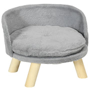 Cuccia per cani letto imbottito con cuscino ¨C zephmum ¨C grigio 40.5x33 cm