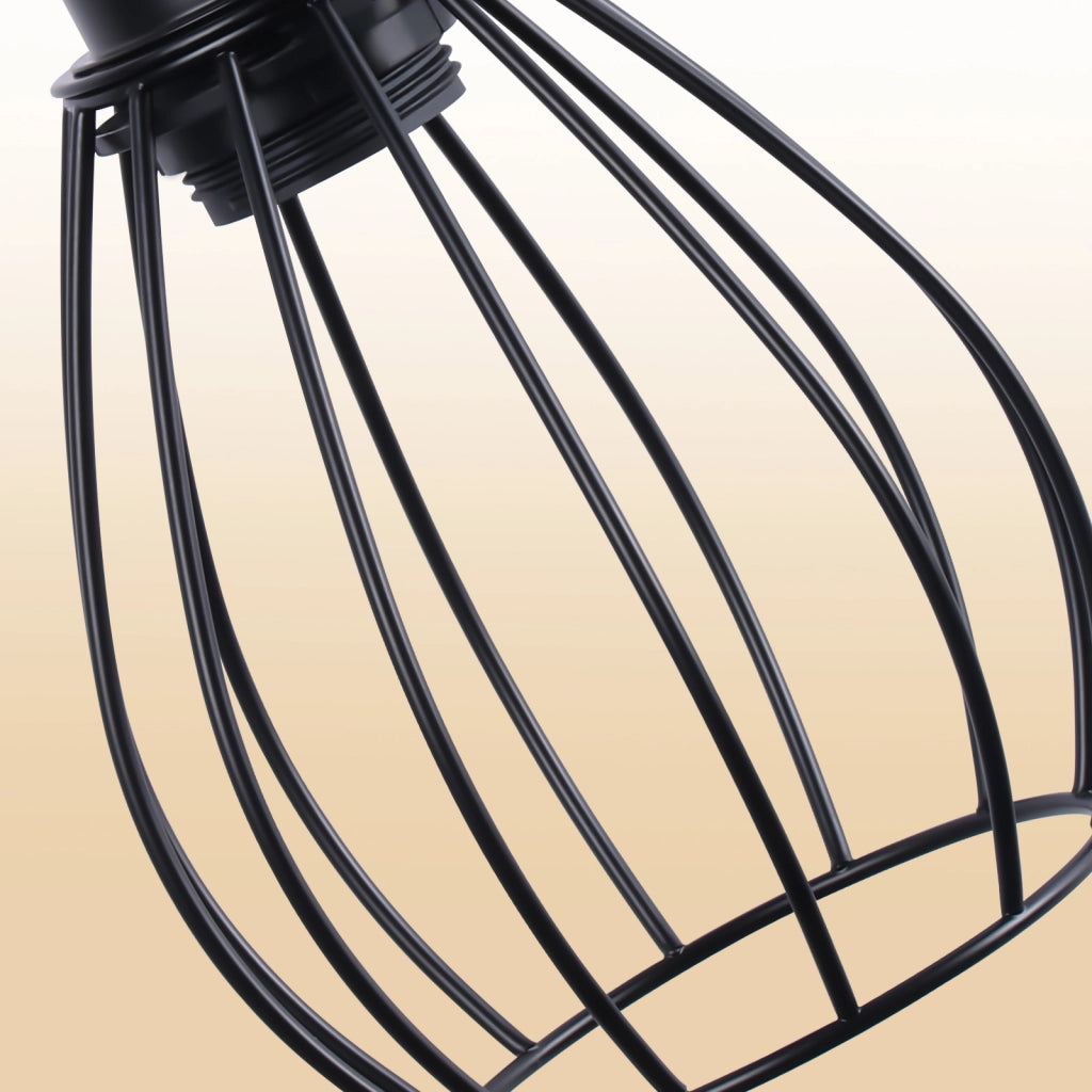 ZMH Applique industriale nera E27 15cm senza lampadina