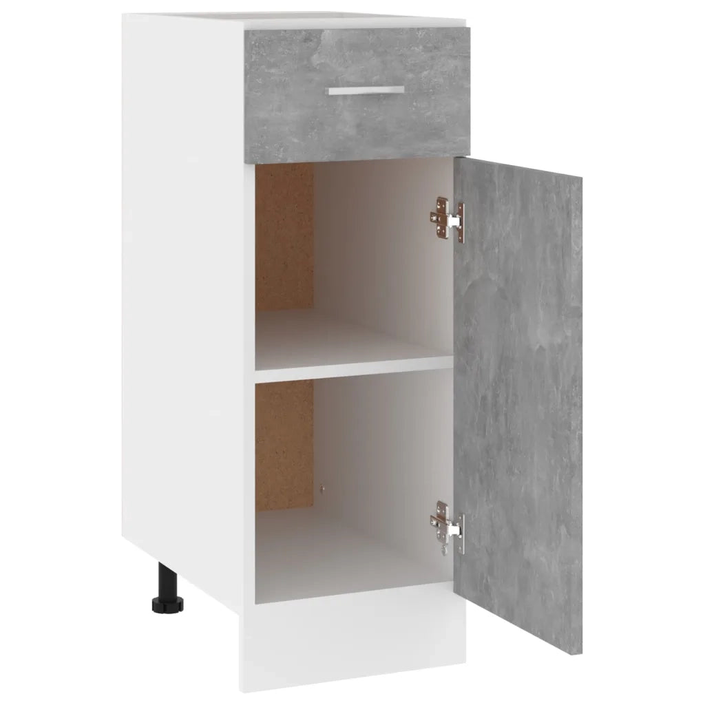 Armadio Inferiore Cassetto “Lyon” Grigio Cemento 30x46x81,5 801208