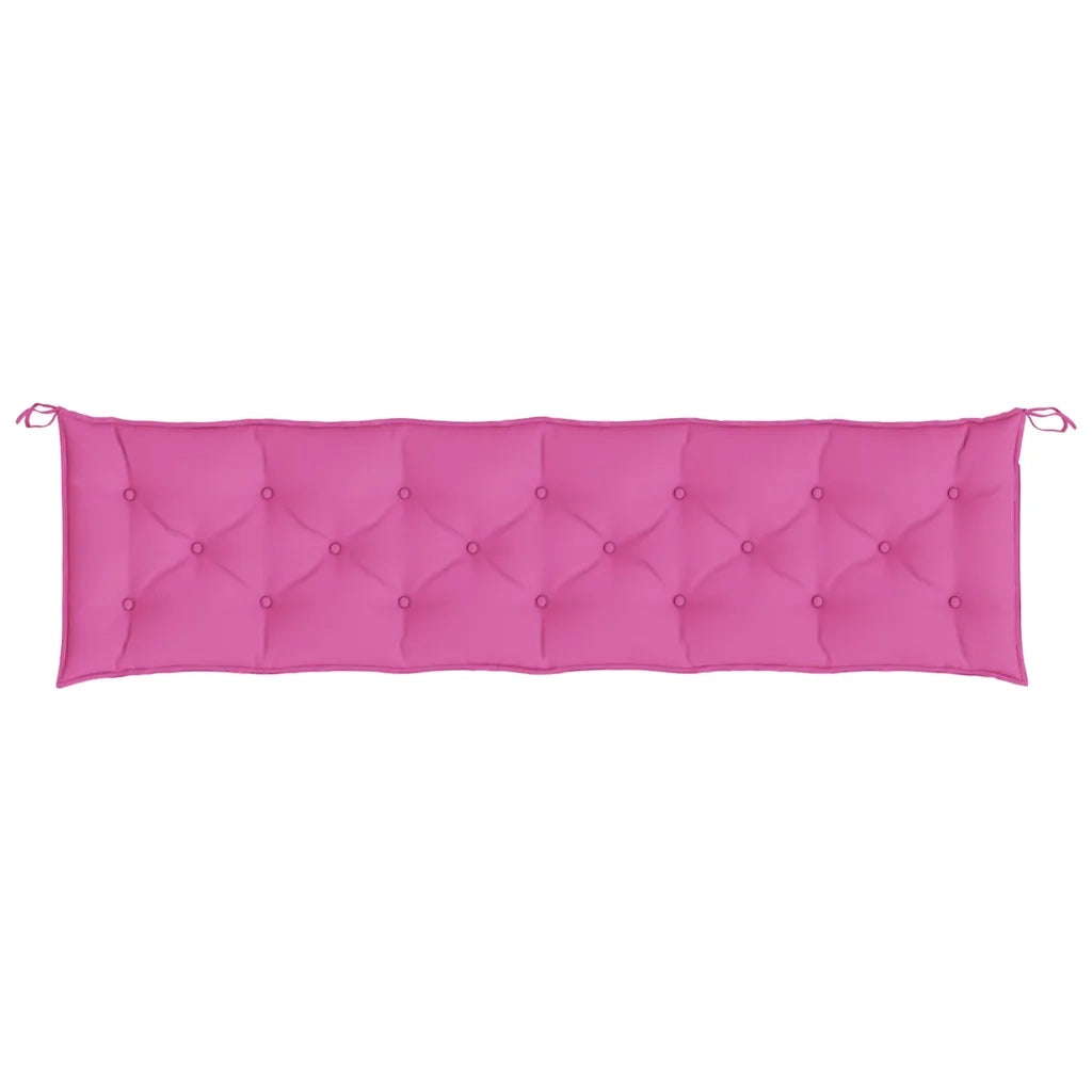 Cuscini per Panca da Giardino 2 pz-Cuscini per panchina da esterno Rosa 200x50x7 cm in Tessuto
