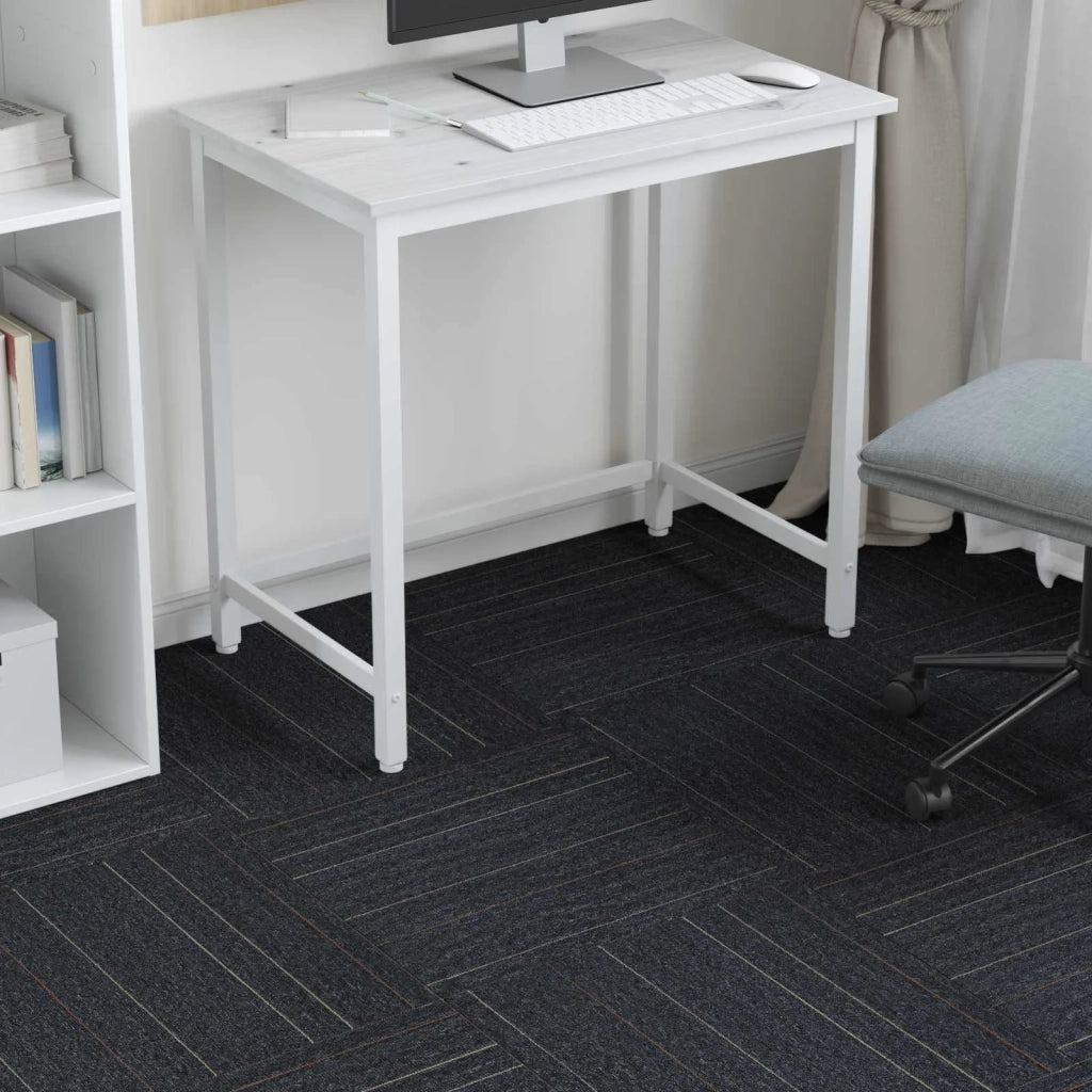 Piastrella per Tappeto Grigio scuro con strisce 50 x 50 cm CFW8972153