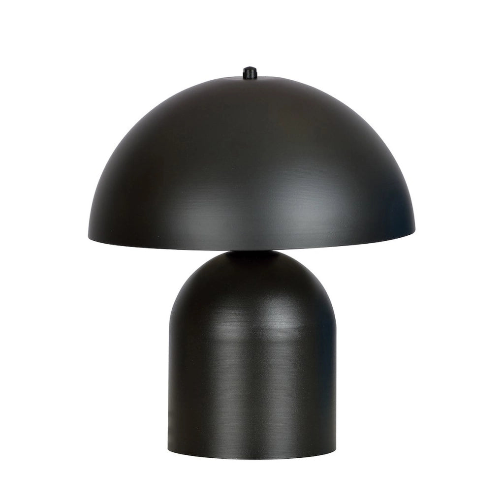 Lampada da tavolo Kava in acciaio nero opaco