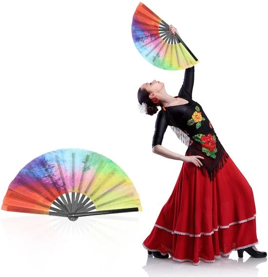 Ventilatore a Mano Compacto e Ripiegabile in Bambù - Leggero e Sostenibile - Decorazione per Feste - Ideale Regalo per Varie Occasioni - Ventilatore Ripiegabile
