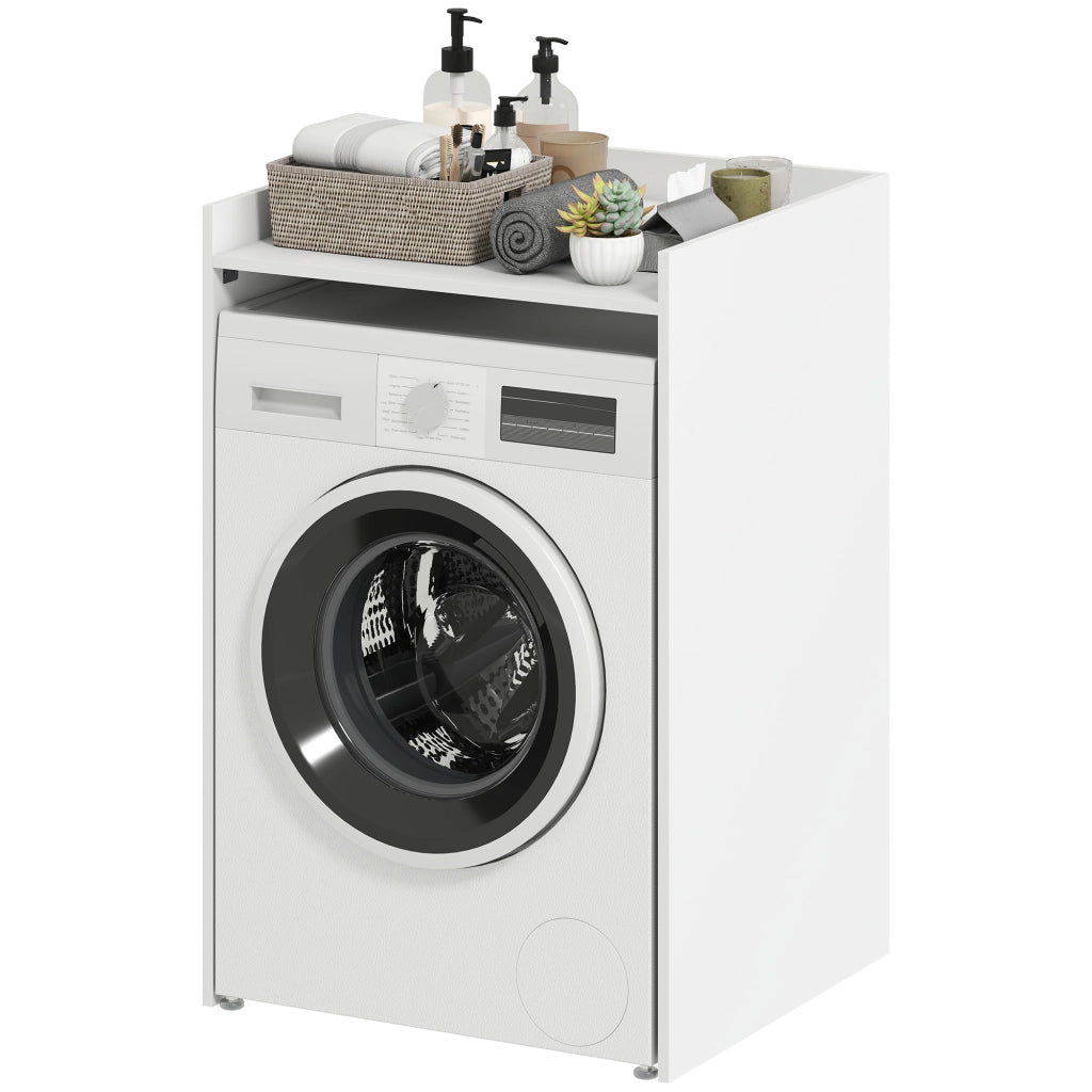 Mobile Bagno con Ripiano Aperto ¨C Zephmum ¨C Bianco 64x60x97.5 cm