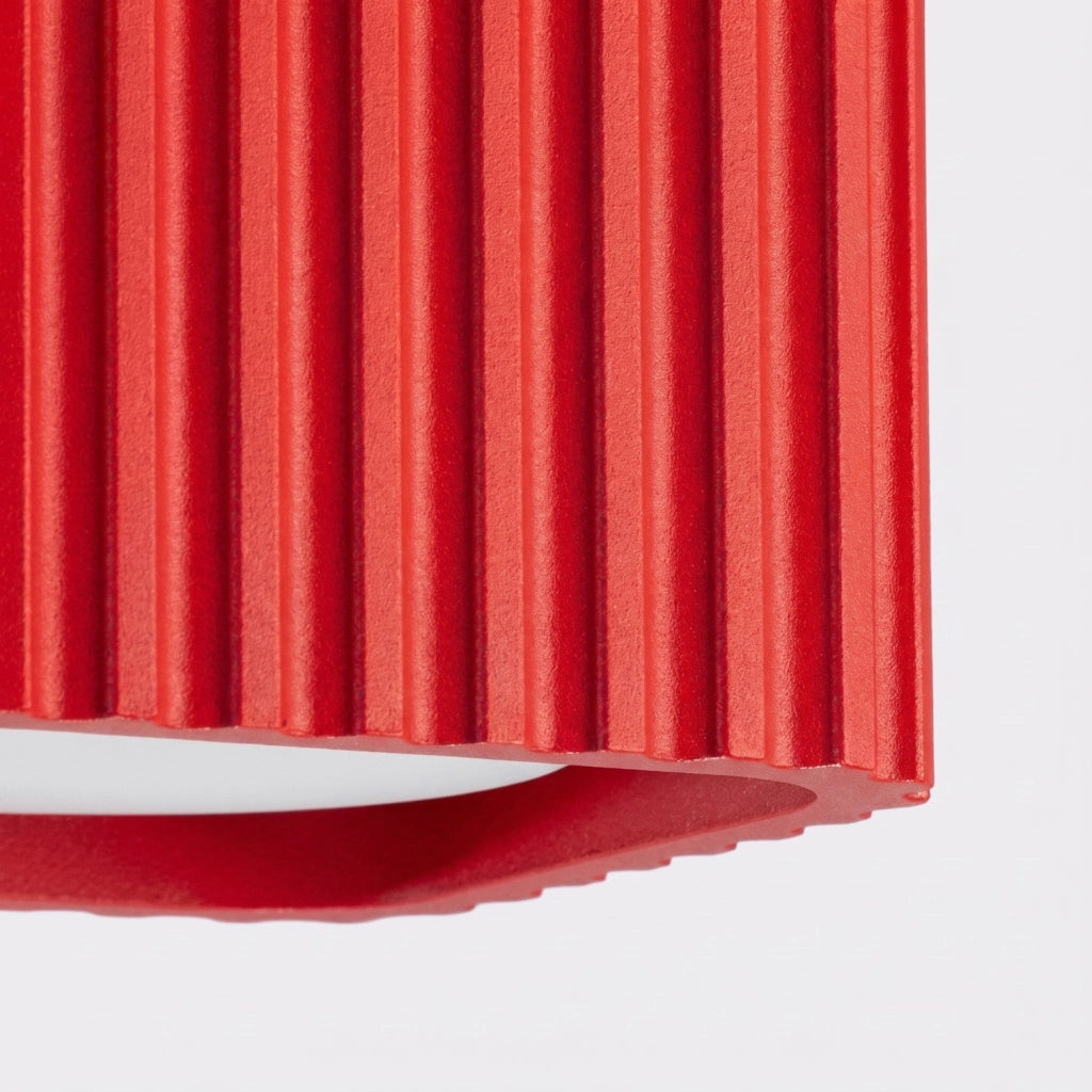 Plafoniera RIFF 1 rossa Gx53