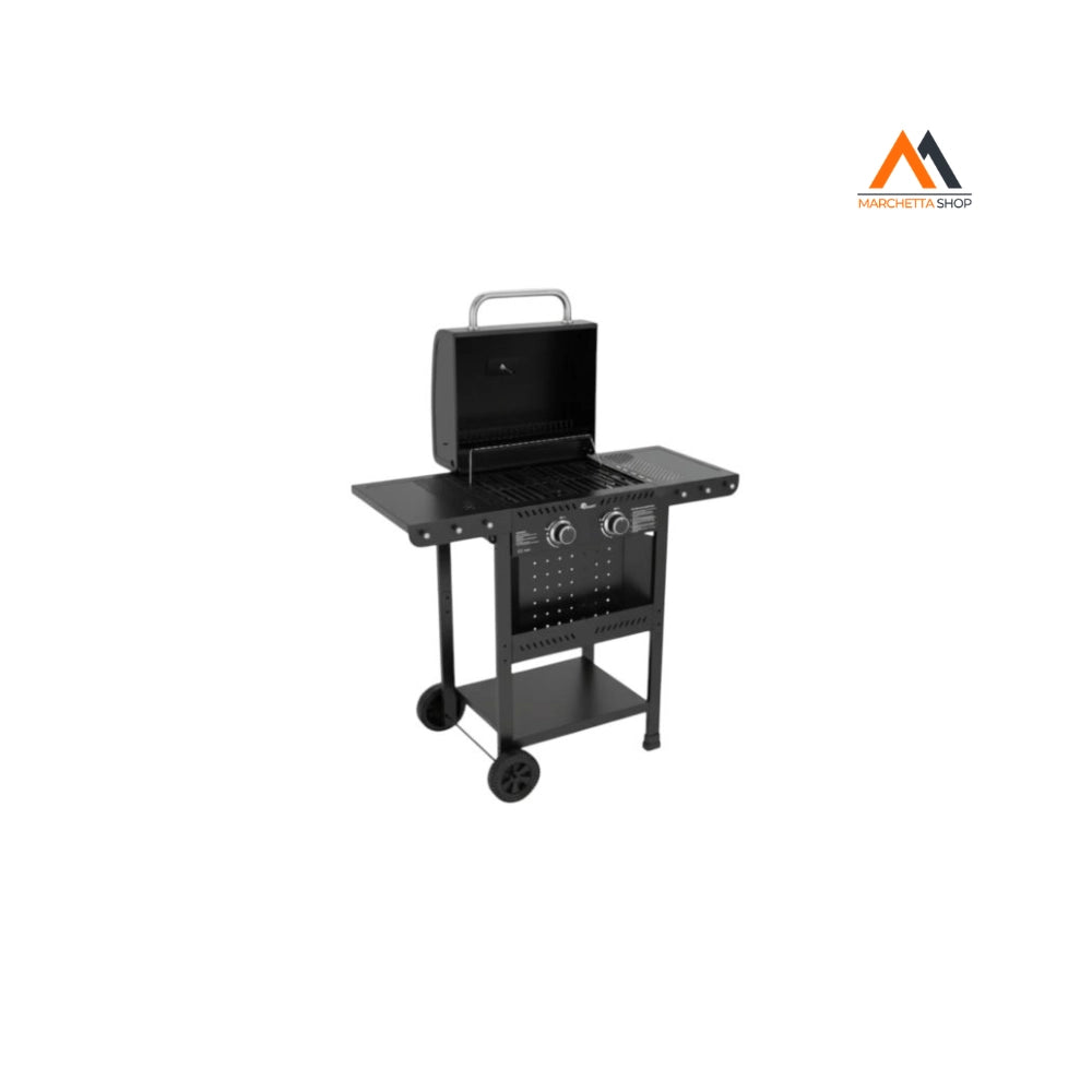 BARBECUE A GAS CARRELLATO 'KASAGRILL' mod. 2 fuochi - kW 2.5