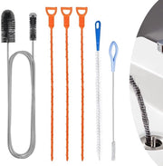 Set di spazzole per drenaggio 6 pezzi - Blocco ostruzioni goletta - Disimpiattore flessibile - Ambientalmente compatibile - Riciclabile - Pulizia efficace