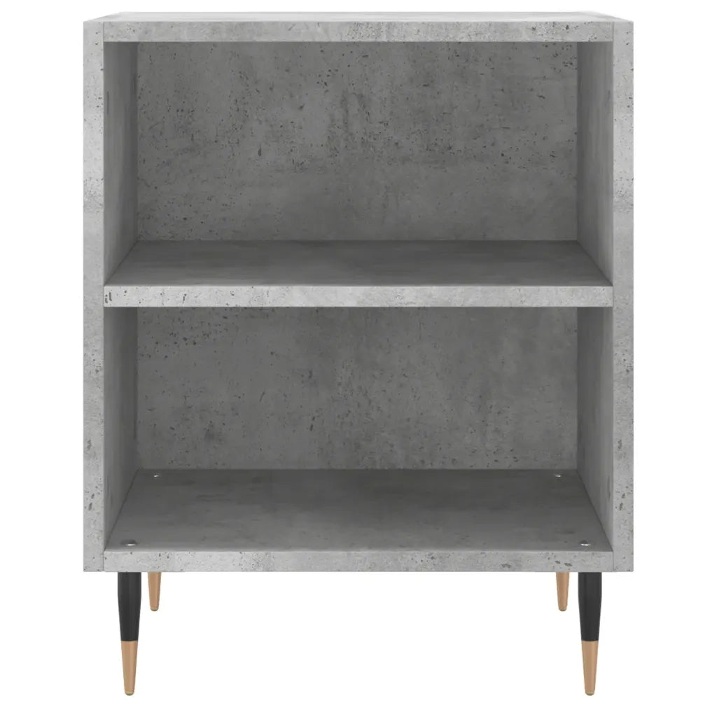 Comodini 2 pz-Set di 2 Tavolino da notte Grigio Cemento 40x30x50 cm in Legno Multistrato 209154