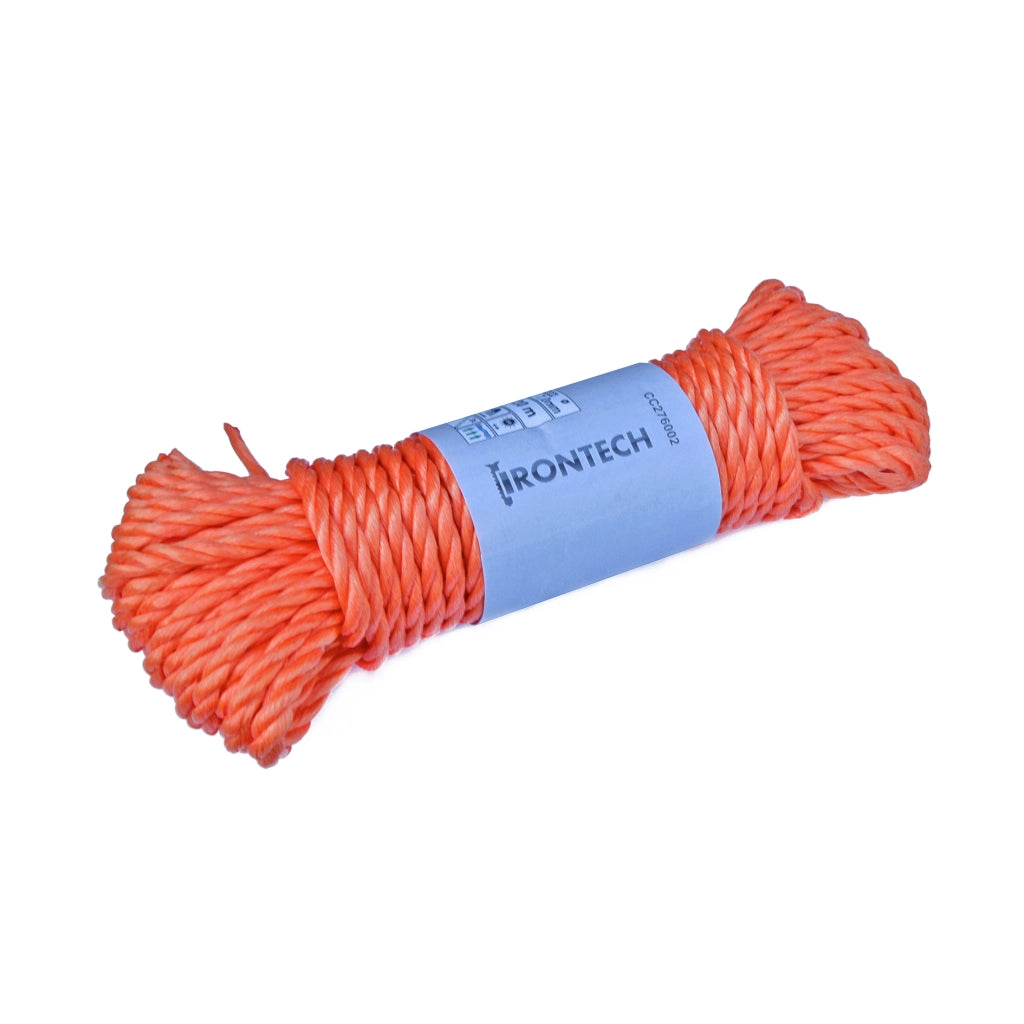 Fune galleggiante in polipropilene Ã˜ 7 mm. arancione 20 mt.