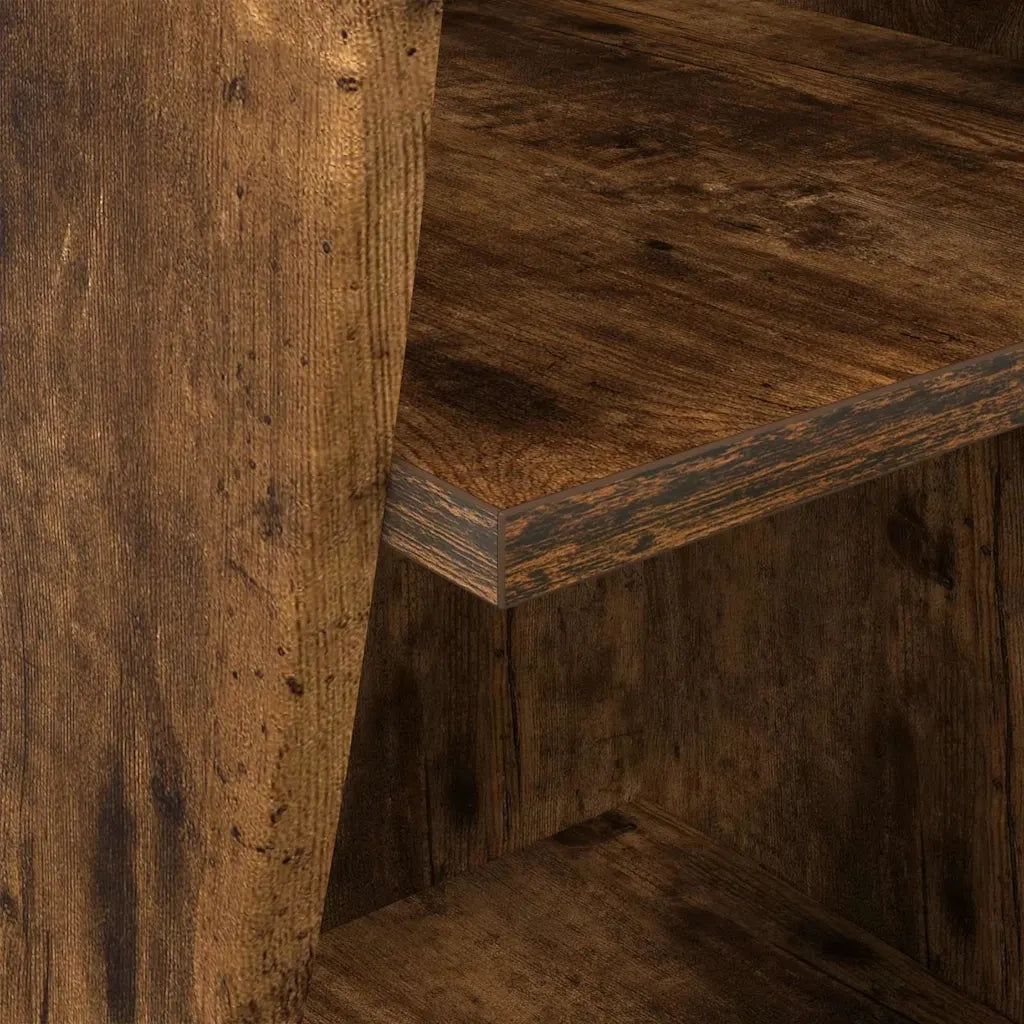 Mobile angolare Rovere fumé 32x32x102cm Legno multistrato 889860