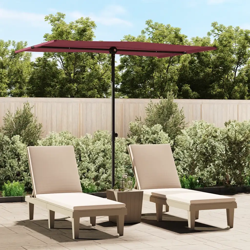 Ombrello | Parasolne da Giardino con Palo in Alluminio 2x1,5 m Bord¨°