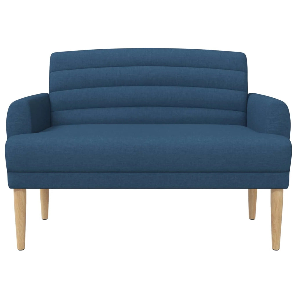 Loveseat con bottoni imbottiti Blu 116 x 67 x 80 cm Tessuto 42041783