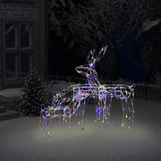Decorazione di Natale a Forma di Renne di Luce 3 pz 229 LED