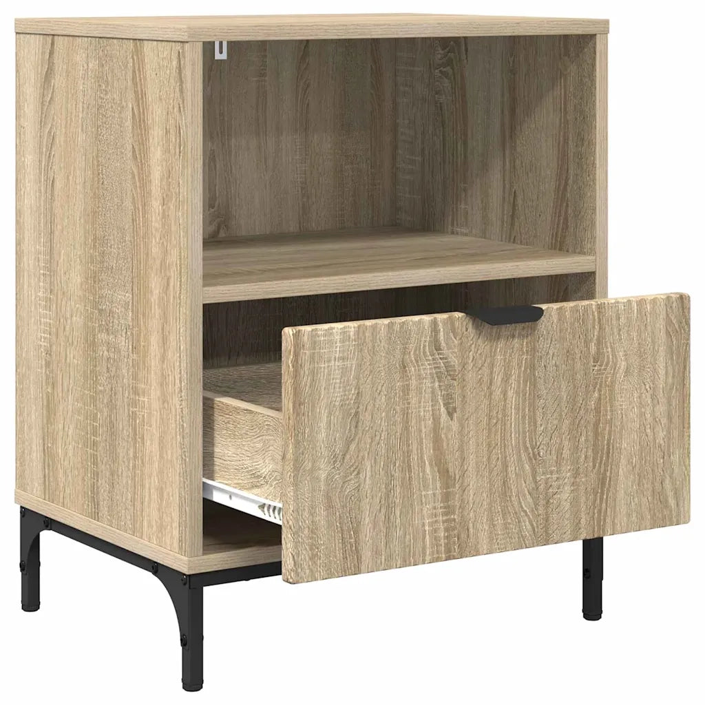 Set di 2 Comodini | Armadio da Notte | Mobiletto da notte rovere sonoma 49 x 36 x 61 cm