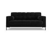 Cosmopolitan Design - Divano "Bali" 2 posti in velluto nero 