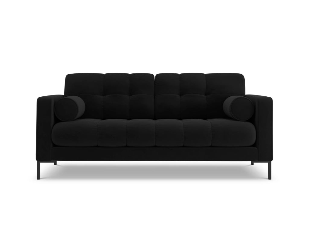 Cosmopolitan Design - Divano "Bali" 2 posti in velluto nero 