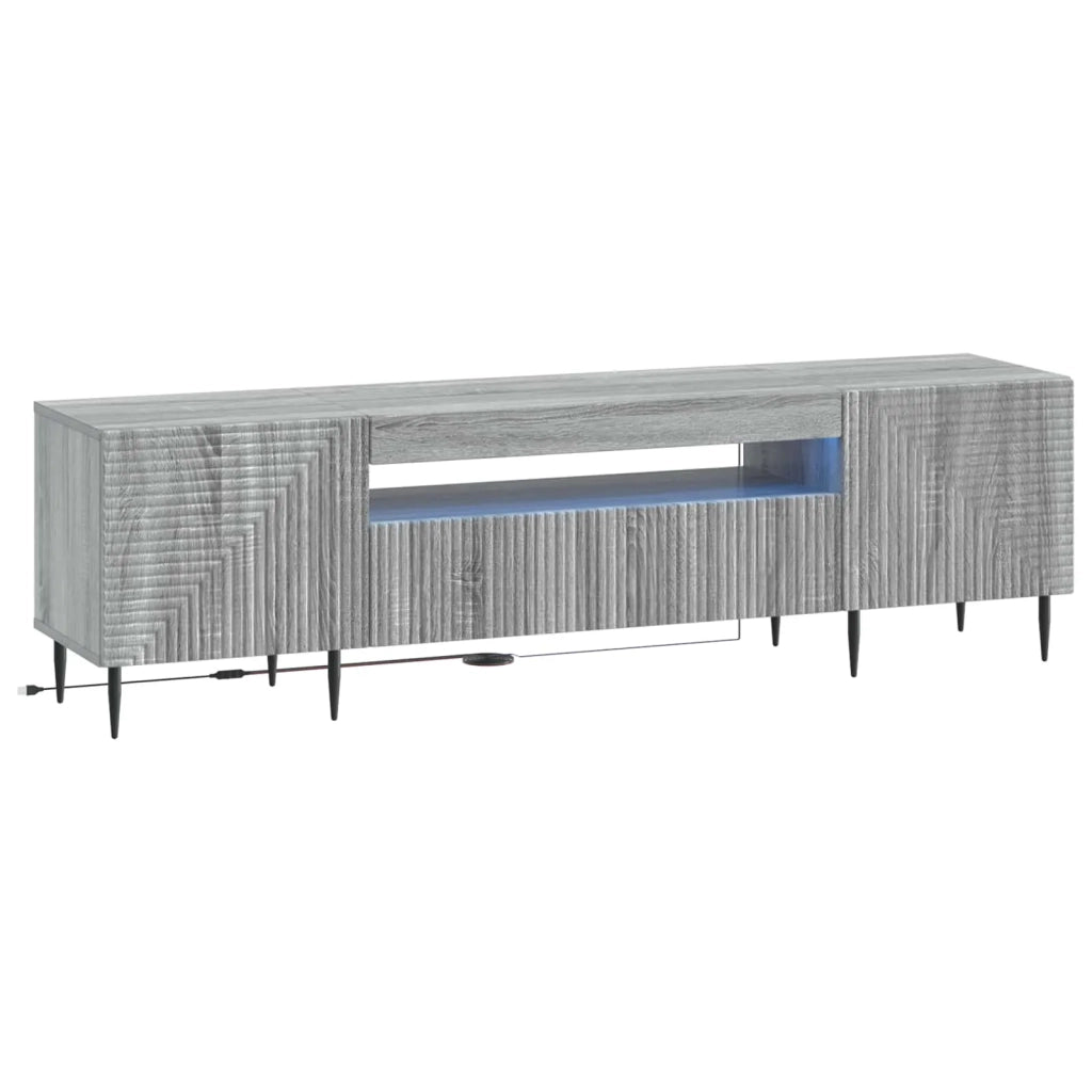 Mobile TV LED Sonoma grigio Legno ingegnerizzato 896911