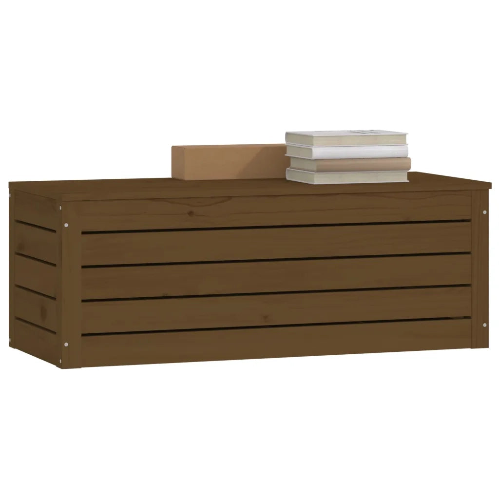 Contenitore Portaoggetti Ambra 89x36,5x33cm Legno Massello Pino 823622