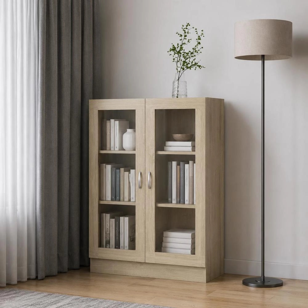 Display Cabinet Sonoma Oak 82.5x30.5x115 Cm Wood-based Material