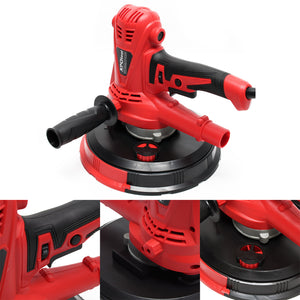 Levigatrice 1280W Con aspirazione, disco di levigatura da 215 mm e impugnatura supplementare