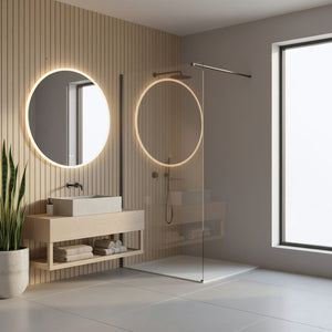 Parete Doccia Rea Flexi Transparent / Titan 70