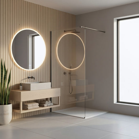 Parete Doccia Rea Flexi Transparent / Titan 70